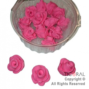 ROSAS GRANDES FUCSIA x 15